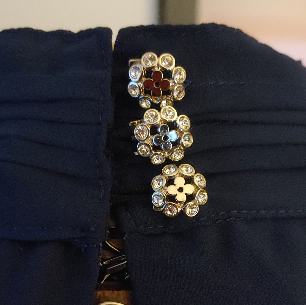 VINTAGE Louis Vuitton crystal toggle buttons 100% Authentic